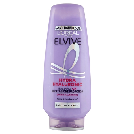 Elvive Hydra Hyaluronic Balsamo 72H Idratazione Profonda, per Capelli Disidratati, 250 ml